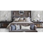 Панель ПВХ Unique Марвин Серый Дуо 2700х250х8, 6 шт/упак