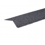 Планка карнизная с гранулятом, графитовый 75х50х5 мм, 1,25 м, шт