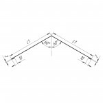 Конек плоский 0,45 мм 150х150х2000 мм ПЭ Ral 8017 шоколад, шт