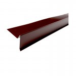 Планка торцевая полиэстер RAL 8017 коричневая 75х25х65х5 мм, 2 м, шт