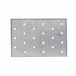 Пластина соединительная Стройбат перфорированная 80х120х2 мм, 20 шт/упак