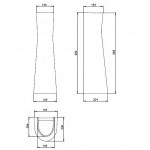 Пьедестал для раковины Santeri Соната/Версия/Pro, белый, шт