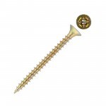 Саморез универсальный 5х50 мм оцинкованный желтый, кг