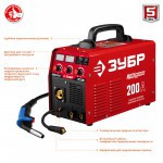 Инверторный сварочный полуавтомат Зубр 200 А Red Machine, ПС-200