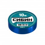 Изолента Сибин ПВХ синяя, 15 мм, 10 м, шт