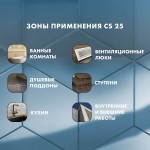 Затирка силиконовая для угловых стыков Церезит CS 25 №01 белая 280 мл, шт