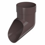 Слив трубы ТехноНиколь Оптима 120/80 мм Ral 8019 темно-коричневый, шт Слив трубы ТехноНиколь Оптима 120/80 мм Ral 8019 темно-коричневый, шт