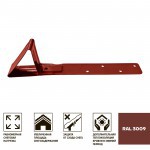 Снегозадержатель усиленный для гибкой черепицы Технониколь Ral 3009 красный, шт