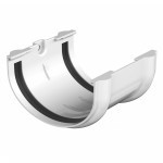 Соединитель желоба ТехноНиколь Оптима 120/80 мм Ral 9003 белый, шт