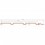 Софит ТехноНиколь Оптима без перфорации Бруния 3 м, 10 шт/упак