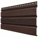 Софит ТехноНиколь Фактур частично перфорированный Орех 3 м, 10 шт/упак Софит ТехноНиколь Фактур частично перфорированный Орех 3 м, 10 шт/упак