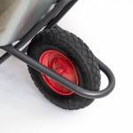 Тачка строительная одноколесная, грузоподъемность 200 кг, объем 90 л, шт