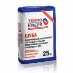 Декоративная штукатурка Термокрепс Шуба зерно 1,5 мм серая 25 кг, шт