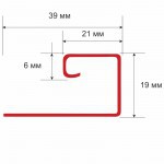 Профиль J ТехноНиколь Оптима Мелисса 3 м, 40 шт/упак