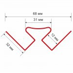 Угол внутренний ТехноНиколь Оптима Гортензия 3 м, 20 шт/упак