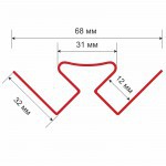 Угол внутренний ТехноНиколь Оптима Мимоза 3 м, 20 шт/упак