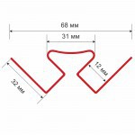 Угол внутренний ТехноНиколь Оптима Эдельвейс 3 м, 20 шт/упак