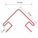 Угол наружный ТехноНиколь Оптима 75 Гортензия 3 м, 12 шт/упак