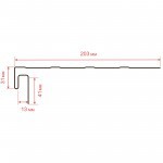 J-фаска ТехноНиколь Фактур Кедр 3 м, 12 шт/упак