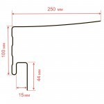 Околооконная планка ТехноНиколь Фактур Сосна 3 м, 12 шт/упак