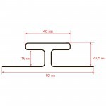Профиль Н соединительный ТехноНиколь Фактур Сосна 3 м, 10 шт/упак