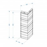 Угол внешний для фасадной панели Docke Stein под камень осенний лес, шт