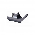 Угол желоба 90 градусов ТехноНиколь/Verat 125/82 мм Ral 7024 серый, шт