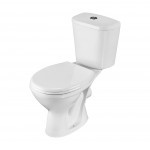 Унитаз-компакт Santeri Pro белый, с арматурой и сиденьем, горизонтальный выпуск, шт Унитаз-компакт Santeri Pro белый, с арматурой и сиденьем, горизонтальный выпуск, шт