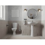 Унитаз-компакт Santeri Версия белый, с арматурой и сиденьем, косой выпуск, шт