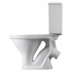 Унитаз-компакт Santeri Вест белый, с арматурой и сиденьем, косой выпуск, шт