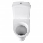 Унитаз-компакт Santeri Вест белый, с арматурой и сиденьем, косой выпуск, шт