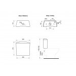 Унитаз-компакт Santeri Вест белый, с арматурой и сиденьем, косой выпуск, шт