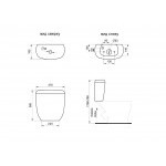 Унитаз-компакт Santeri Воротынский белый, с арматурой и сиденьем, косой выпуск, шт