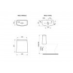 Унитаз-компакт Santeri Грация белый, с двухрежимной арматурой и сиденьем, горизонталный выпуск, шт
