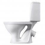 Унитаз-компакт Santeri Соната белый, с арматурой и сиденьем, косой выпуск, шт