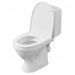 Унитаз-компакт Santeri Соната белый, с арматурой и сиденьем, косой выпуск, шт