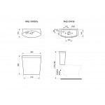 Унитаз-компакт Santeri Ультра белый, с арматурой и сиденьем, косой выпуск, шт