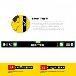 Уровень строительный Kraftool 60 см, 3 ампулы, с зеркальным глазком, шт