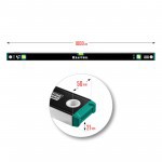 Уровень строительный Kraftool 100 см, 3 ампулы, с зеркальным глазком, шт