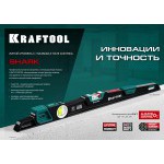Уровень строительный литой Kraftool A-Rate Control Shark 60 см, с зеркальным глазком, шт