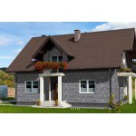 Фасадная плитка ТехноНиколь Hauberk Камень Сланец, 2,2 м2/упак