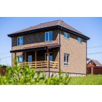 Фасадная плитка ТехноНиколь Hauberk Кирпич Песчаный, 2 м2/упак