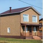 Фасадная плитка ТехноНиколь Hauberk Кирпич Песчаный, 2 м2/упак