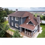 Фибросайдинг Decover Gray тёмно-серый 3600х190х8 мм (0,684 м2), шт