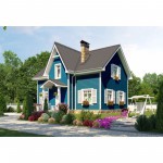 Фибросайдинг Decover Lazuro синий 3600х190х8 мм (0,684 м2), шт