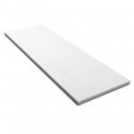 Фибросайдинг Decover Snow белый 3600х190х8 мм (0,684 м2), шт