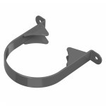 Хомут трубы ТехноНиколь Оптима 120/80 мм Ral 7024 серый, шт