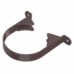 Хомут трубы ТехноНиколь Оптима 120/80 мм Ral 8019 темно-коричневый, шт