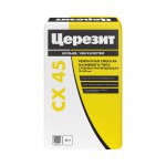 Ремонтная смесь для бетона Церезит CX 45 зимняя наливного типа безусадочная 10-100 мм 25 кг, 48 шт/поддон