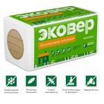 Минеральная вата Эковер Вент-Фасад 80 кг/м3 1000х600х100 мм, 4 шт/упак